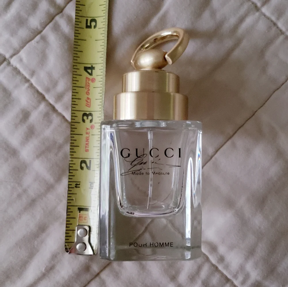 Gucci Made To Measure Cologne Bottle With Cap Empty
